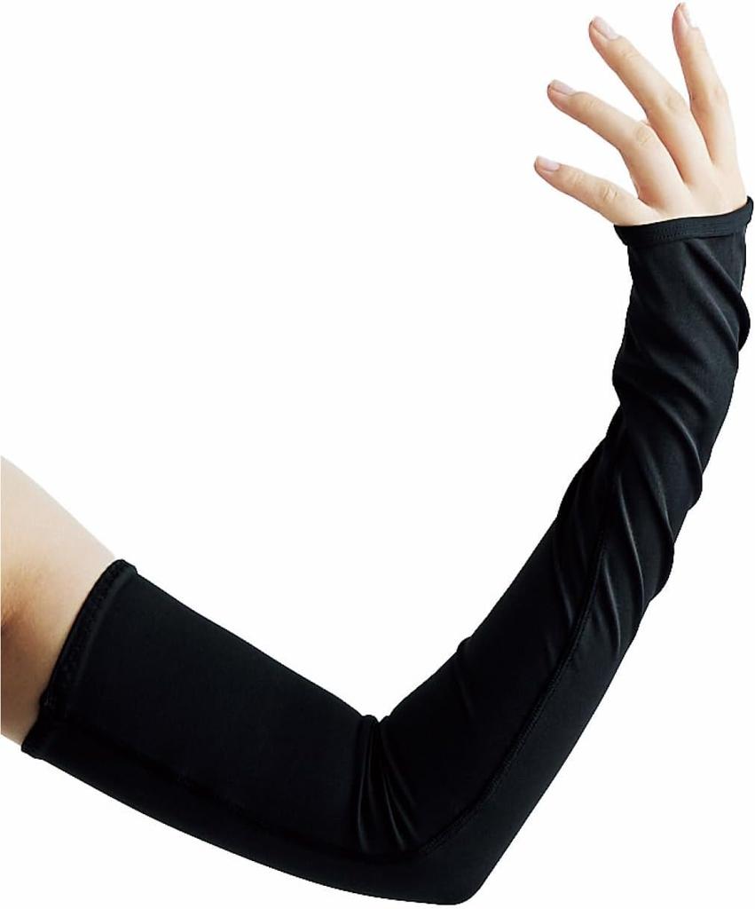 Otafuku Gloves Insect Repellent Arm Cover In Cool To the Black M Size [Made Japan, Touch, Men's] JW-638