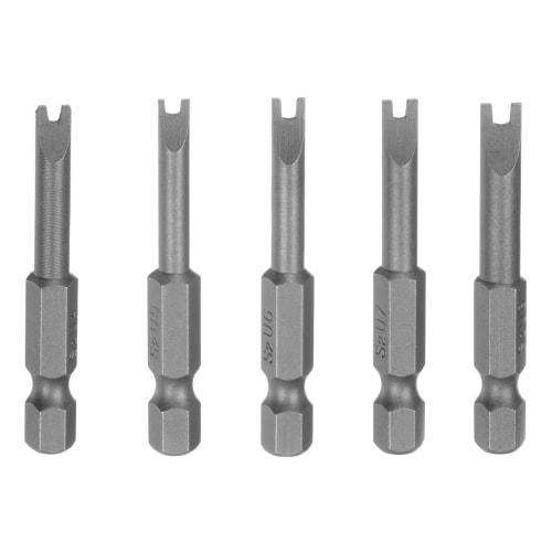 uxcell Magnetic U4 U5 U6 U7 U8 Tip U-Shaped Batch Head Spanner Screwdriver Bit Tool 5pcs