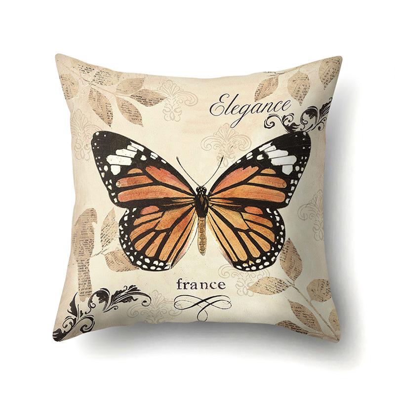 

Полиэстеровая наволочка Бархат Персиковая кожа Декоративная Наволочка с принтом бабочки Чехол для поясничной подушки Чехол для подушки в машину Чехол для подушки для головы No pillow core