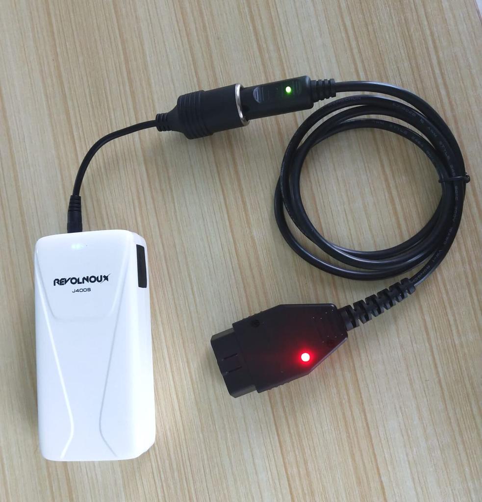 Revolnoke H932 Cigarette Lighter Socket Cable, 12 V Conversion Cable, For Inverters, DC 2.1