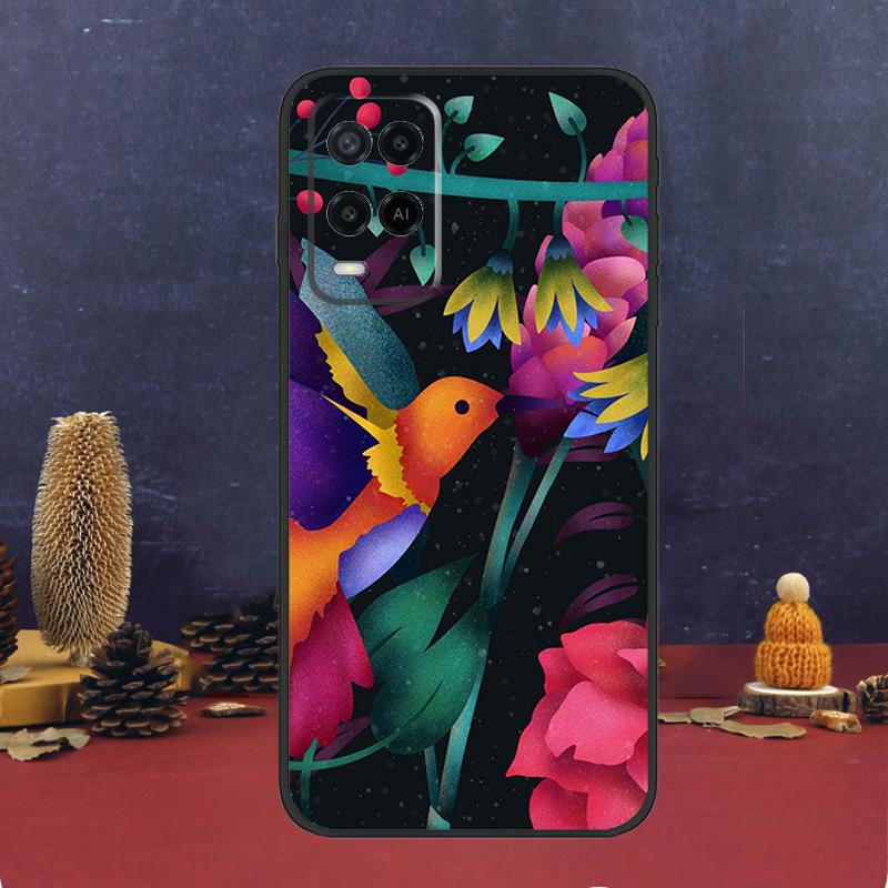 Hummingbird Case For Oppo A60 A80 A40 A6 A5 Pro A15 A16 A17 A57 A94 A74 A54 A76 A96 A18 A38 A58 A78 A98
