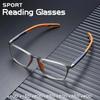 TR90 Reading Glasses for Men Spring Leg Sports Presbyopia Anti Blue Light +100 To +400 Durable Lightweight