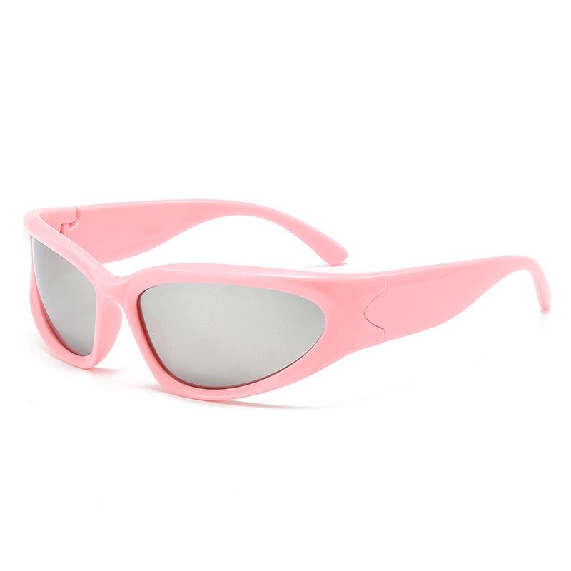 Lunettes de soleil futuristes Cyberpunk à monture étroite: Style Sportif Millennial Y2K avec Protection Solaire Européenne et Américaine