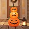 Inflatable JackO'Lantern Stack | Lightweight PVC Material, Stacked Pumpkin Figure, for Yard