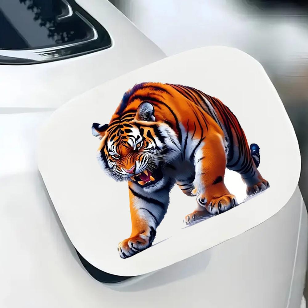 QT2309#15cm Fierce Tiger Vinyl Sticker, Suitable For Cars, Laptops, Water Bottles, Trucks, Mobile Phones, Motorcycles, Windows