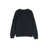 Stone Island Logo Patch Crew Neck Loose Fit Long Sleeve Sweatshirt Kids sweatshirt Black 791662141-V0129