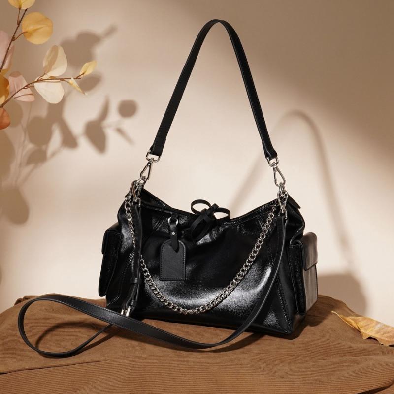 Large-capacity Tote Bag, Genuine Leather Women's Bag, Commuter Single-shoulder Underarm Bag