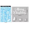 New Christmas Party Decoration Creative Bells, Reindeer, Santa Claus, Electrostatic Stickers, Snowflakes, Snowmen, Glass Stickers