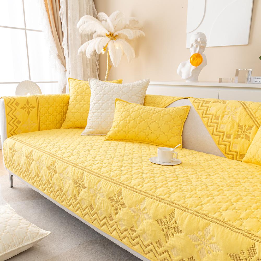 Sofabezug, europäischer Universal-Sofahandtuchbezug, rutschfester Couchbezug, Sofahandtuch für Wohnzimmerdekoration