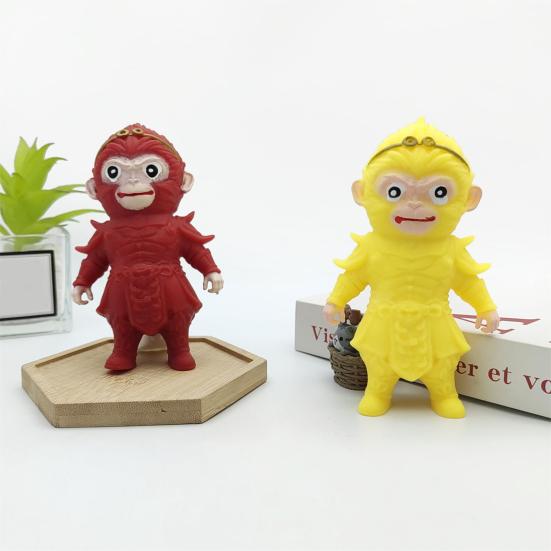 Wukong Squeeze Toy Slow Rebound Stress Anxiety Relief Portable Kids Teens Adults Monkey