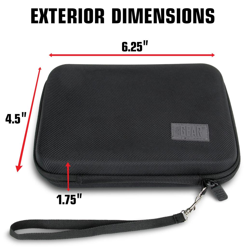 USA Gear Hard Protective Thermal Image Carrying Case Compatible with FLIR FLIR FLIR Seek FastFrame PerfectPrime IR005 and Other Thermal Imagers Black
