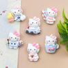 Playful Cartoon Cat Resin DIY Accessories: Glue, Phone Case, Hair Clip, Magnet, Water Cup Sticker