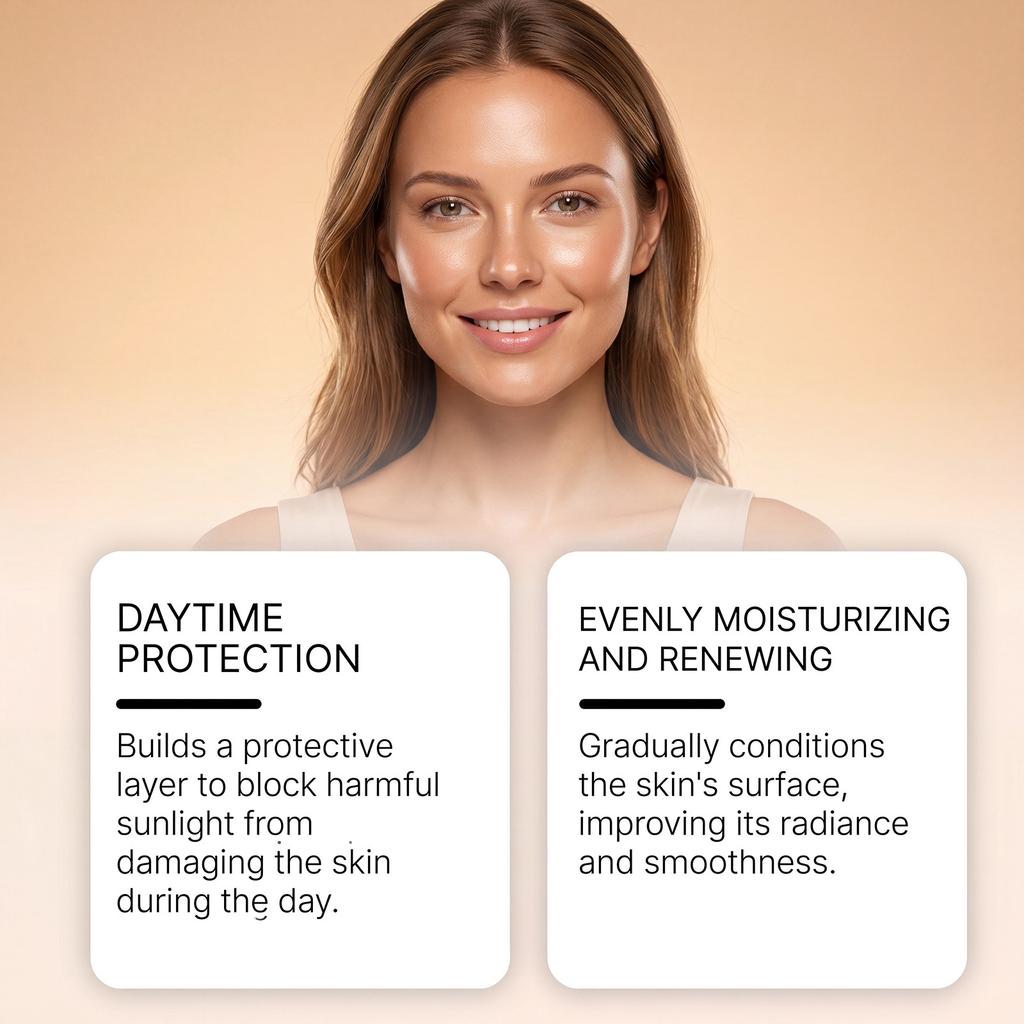 OCEAURA Protective Face Serum Summer Day and Night Protection Moisturizing Glowing Clear Skin Refreshing Comfort 50ml