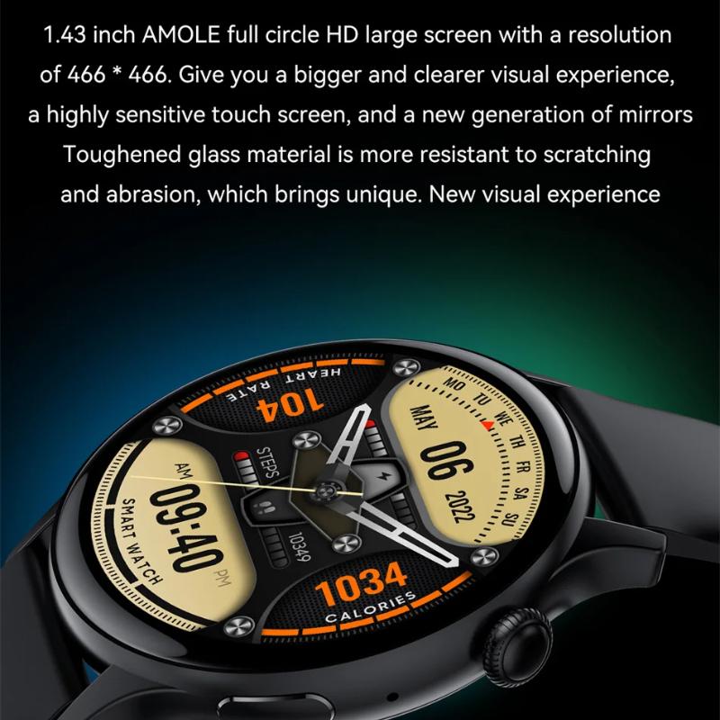 2025 Neue NFC Smartwatch Damen 466*466 Bildschirm GPS Track Sportuhren Damen Gesundheitsüberwachung Sprache Bluetooth Anruf Smartwatch Damen