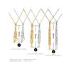 European and American New Natural Crystal Raw Stone String Bag Bamboo Necklace Woven Pendant Adjustable Chain String Bag Cage Pendant