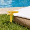 4 Stück Strandtuch-Befestigungsclip-Hering, Winddichte Outdoor-Picknickdecke Sandspikes, Tragbarer Deckenhalter Picknickmatte Klemmen