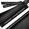 4pcs Imitation Carbon Fiber Leather Car Door Sill Strip Sticker for Xsara Picasso Berlingo C1 C2 C3 VTS C4 Saxo C5 C6 C8