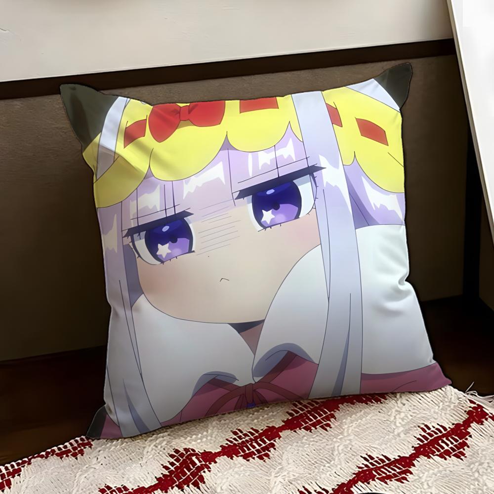 SSleepy Princess anime Cushion Cover Reversible Soft Durable Pillow Cover Home  Car MultiScene Use for Daily Comfort