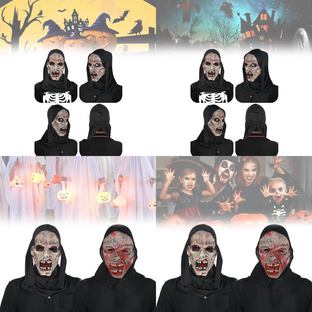 Läskig Störande Gore Mask För Halloween Kostymfest Och Teaterföreställningar