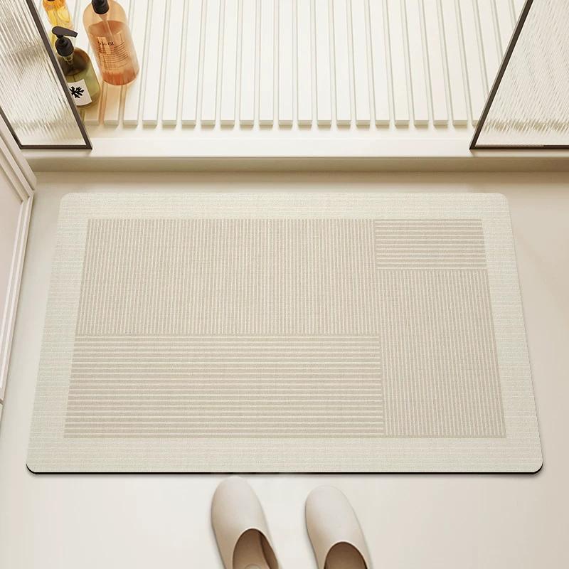 Bathroom Mats Mat Soft Diatom Ooze Absorbent Silicone Non Slip Toilet Toilet Toilet Doorway Carpet Bathroom