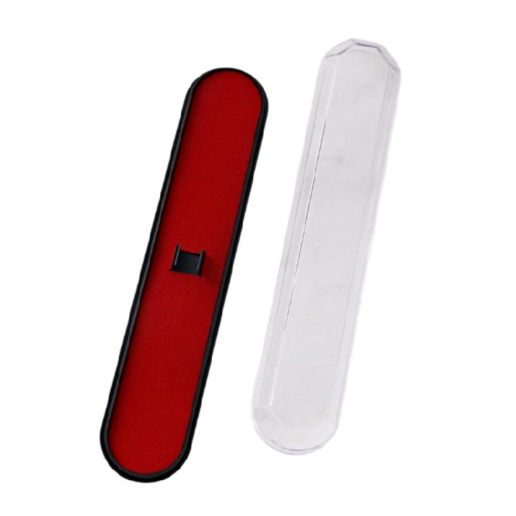 

Solid Rectangular School Organizers Transparent Lid Compartment For Pen Erasers Accessories Organization Holders красный