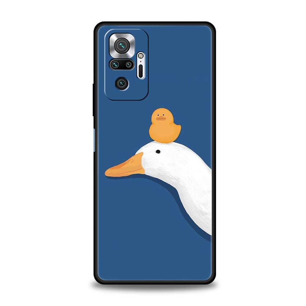 

Чехол для телефона с изображением утки для Xiaomi Redmi Note 13 12 5G 11 10 Pro 4G Plus 9S 9 8 7 9T 8T 10C 9C 9A 5G, мягкий силиконовый чехол Redmi Note 8 Pro