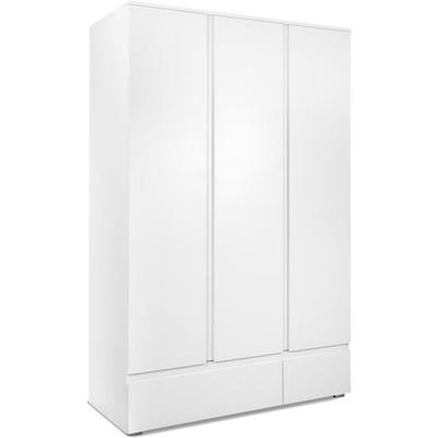 Schrank IMAGE 60B - Dekor mattweiß - 3 Türen + 2 Schubladen - B121,6 x H191 x T55 cm