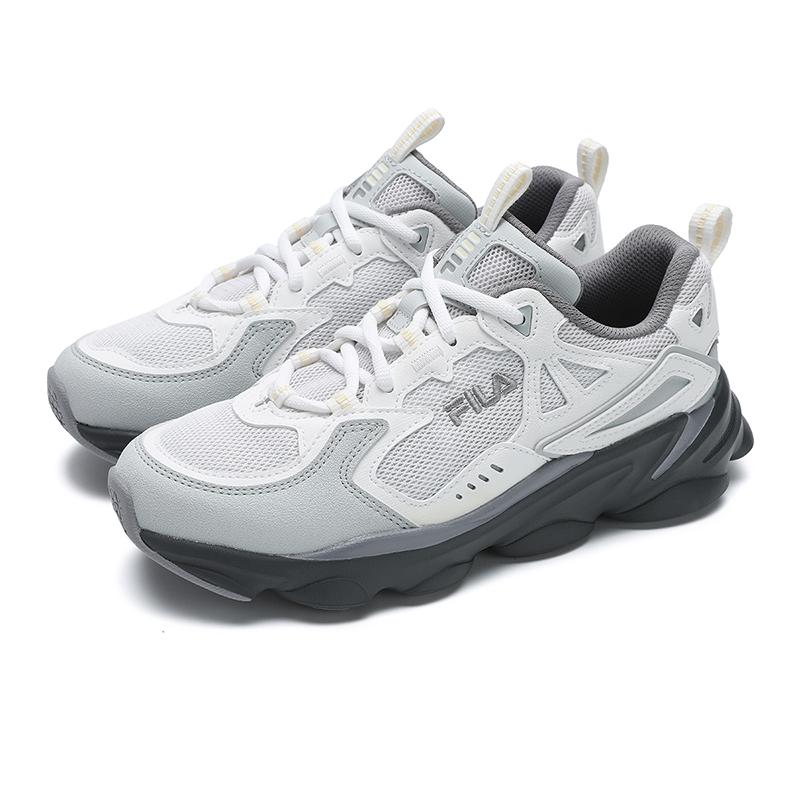 Fila Skipper 1S Retro Classic Fashion Versatile Simple High-Quality Sports Casual Shoes Women Sneaker Gray White F12W522124FNB