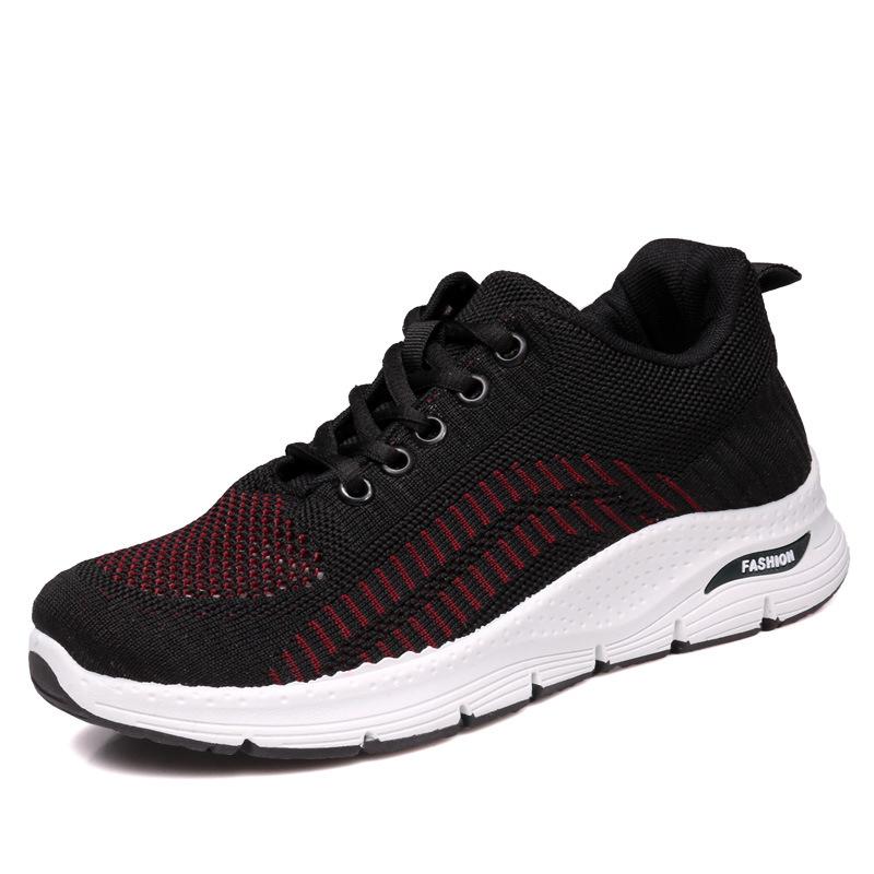 Sneakers women's spring women's shoes soft-soled fashion running shoes flying woven mesh breathable breathable wear-resistant