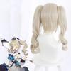 Double Ponytail Wig Original God Golden Wig West Wind Knights Barbara Cosplay Fake Hair