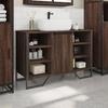 VidaXL Armoire lavabo de salle de bain chêne marron 91x35x60 cm, placard lavabo de salle de bain, meubles de salle de bain, 848668