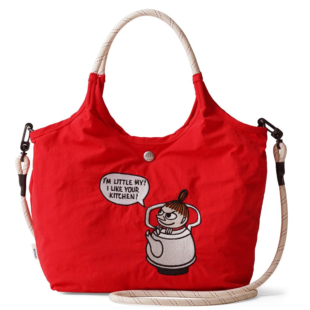 

[Мумі-троль] Вишита сумка 2-в-1 для жінок rmpk-02 Червона (Маленький Мій)