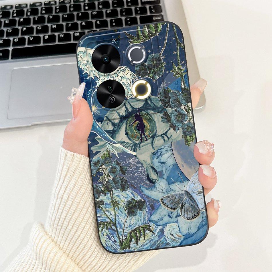 For ITEL P65 New Fashion Dusk Beach Painting Case For Itel P671L ItelP65 4G Soft Silicone Shockproof Phone Cases