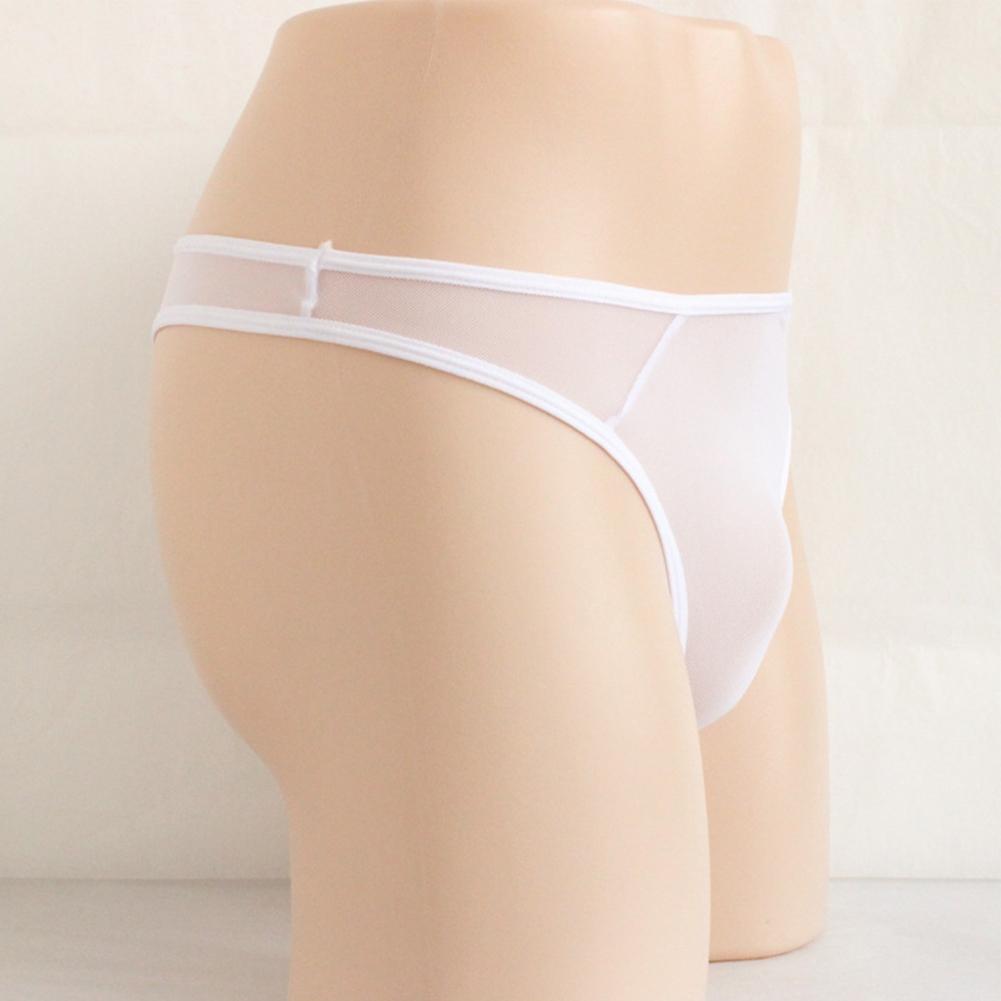 Mesh Briefs Sheer See-Through T-back Thong Underpants