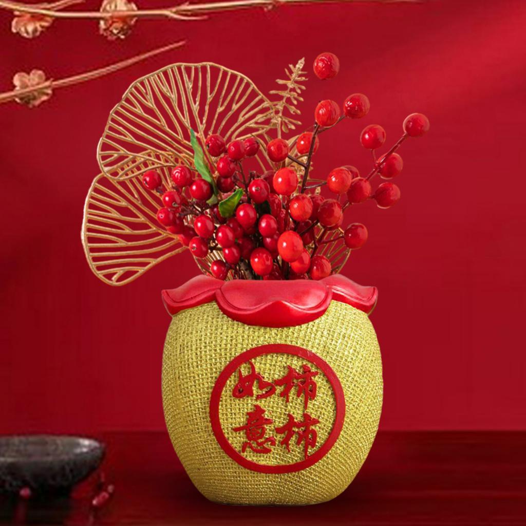 Chinese New Year, Feng Shui, pocket vase, decoration, 10.5 x 11 cm,