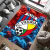 FC Viktoria Plzeň Koberec pro obývací pokoj, ložnici, domov, dekorace na pohovku, protiskluzová podložka pro děti