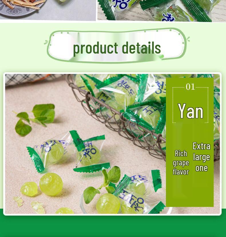 Lotte Green Grape & Peach Hard Candy Snacks - Imported Korean Treats