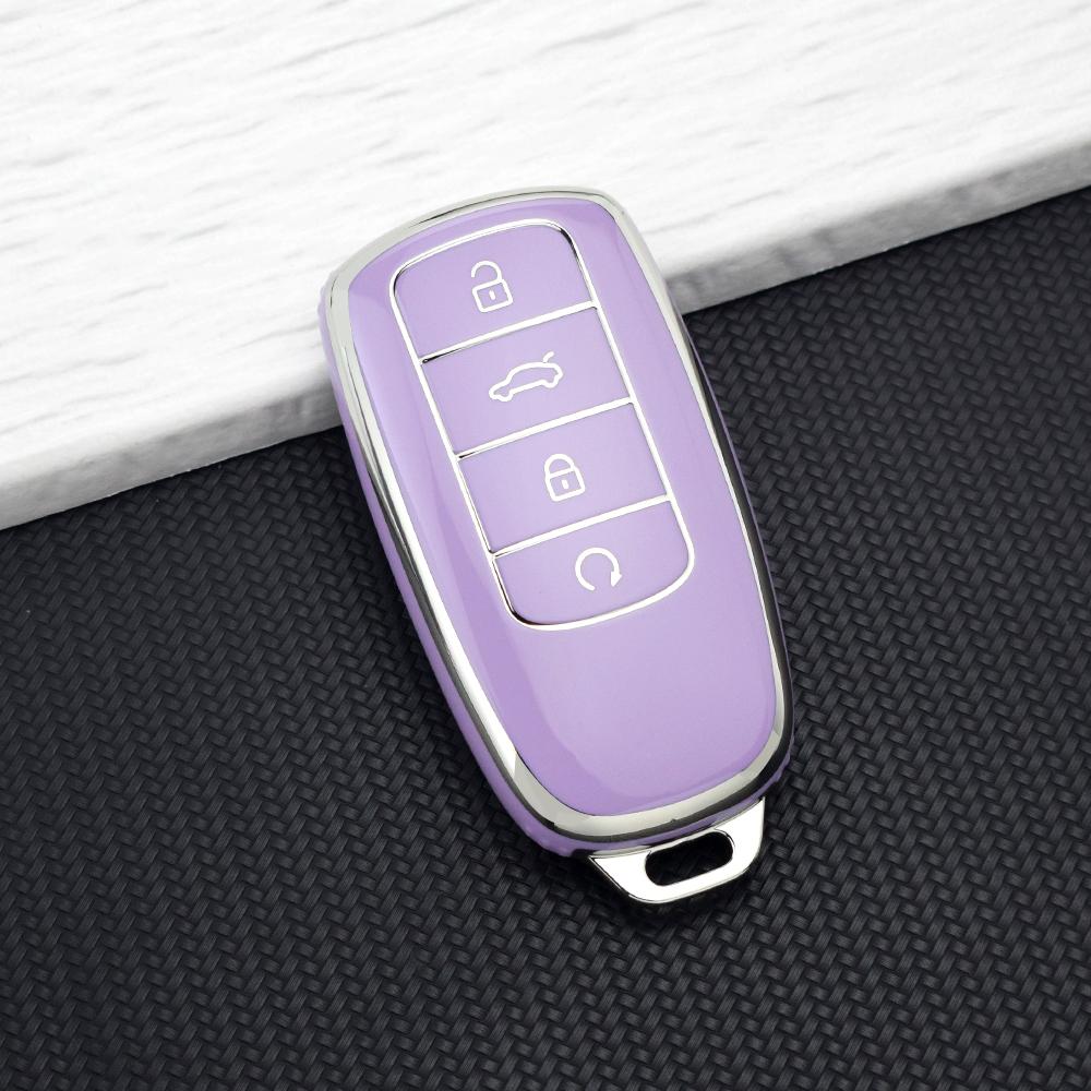 4 Buttons Tpu Car Key Case For Chery Omoda 5 C5 Tiggo 8 Pro Max 8 Plus 7 Pro Max 7 Plus Arrizo 5 Plus Jaecoo Key Cover Keychain