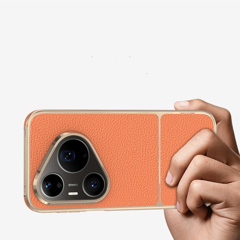 For Huawei Pura 90 Pro Max Case Luxury For Magsafe Magnetic Leather Heat Dissipation High-end Electroplated Dustproof Soft Cover