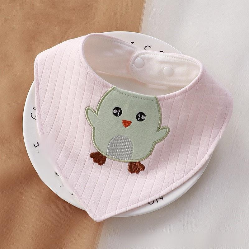 360° Rotating Waterproof Cotton Baby Bib for Ages 0-2
