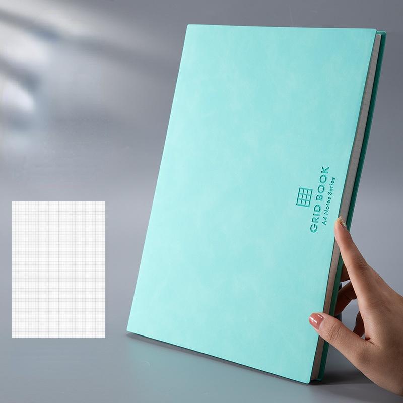 

Утолщенный блокнот формата A5/B5 на 100 листов, квадратная сетка, ежедневники и журналы, мягкий альбом для рисования из искусственной кожи, школьные канцелярские принадлежности A5