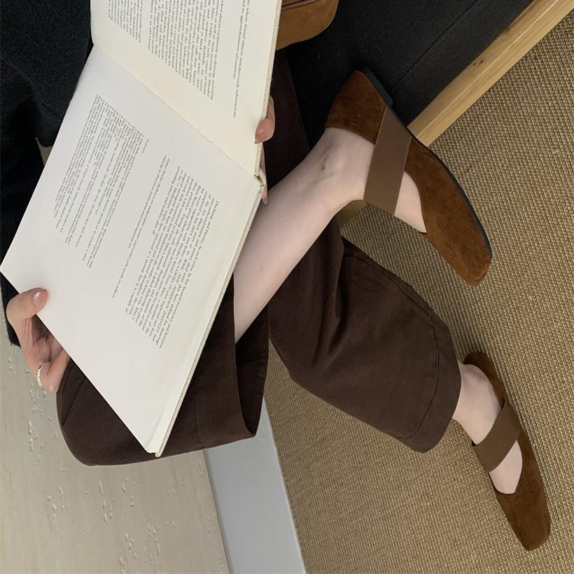 Flat-bottomed Retro Single Shoes Fairy Shoes 2025 New Summer Ballet Shoes with Skirts Mary Jane Shoes