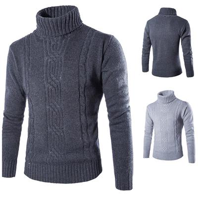 New Autumn And Winter Thick Warm Sweater Slim Fit Men'S Sweater Men'S Multi-Color Pullover Knitted Sweater
