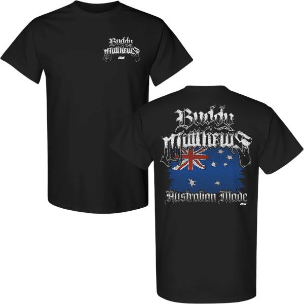Buddy Matthews  Australian Made DoubleSided AEW Official TShirt Unisex T-Shirt XXXL