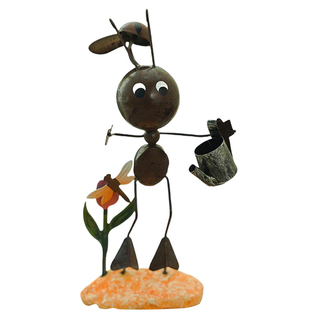 Iron Ants Garden Sculpture Weather Resistant Yard Ornaments Suitable For Outdoor Lawn Decoration And Plant Support Stake