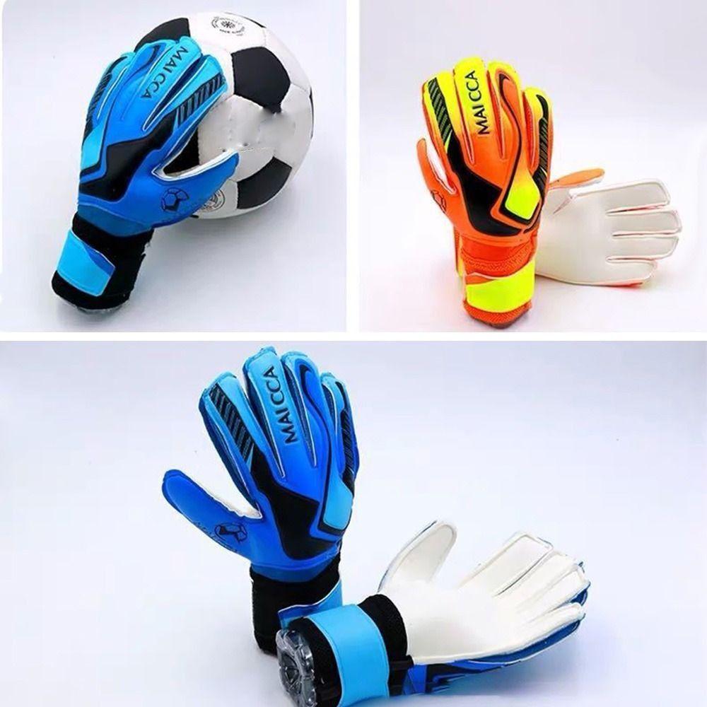 1 Pair Wear-Resistant Game Goalkeeper Gloves Non-Slip Kids Football Goalie Gloves  Play Soccer