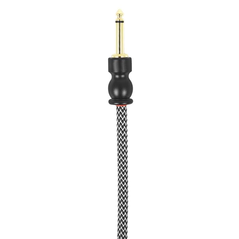 6.35mm Guitar Cable Keyboard Cord, 1/4 Inch Straight To Right Angle Guitar Lead Instrument Cable Noiseless Sound Lead