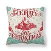 Christmas Decoration Cushion Watercolour Tree Snowman Red Pink Throw Pillow Home Decor Decor Pillowcase
