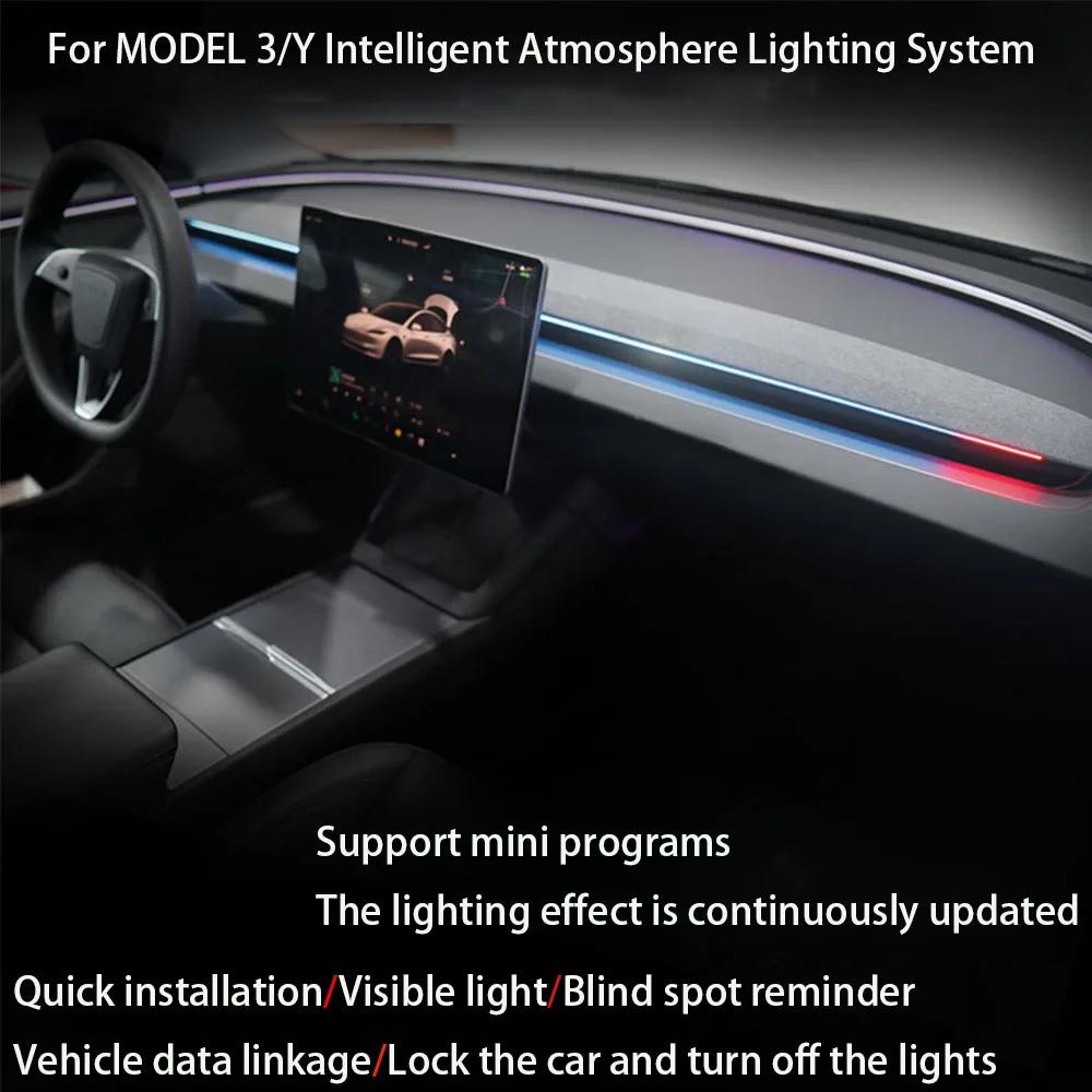 Intelligent Air Vent Ambient Light System Blind Spot Monitoring BSD System for Tesla New Y Juniper Model 3 Highland Model 3 Y