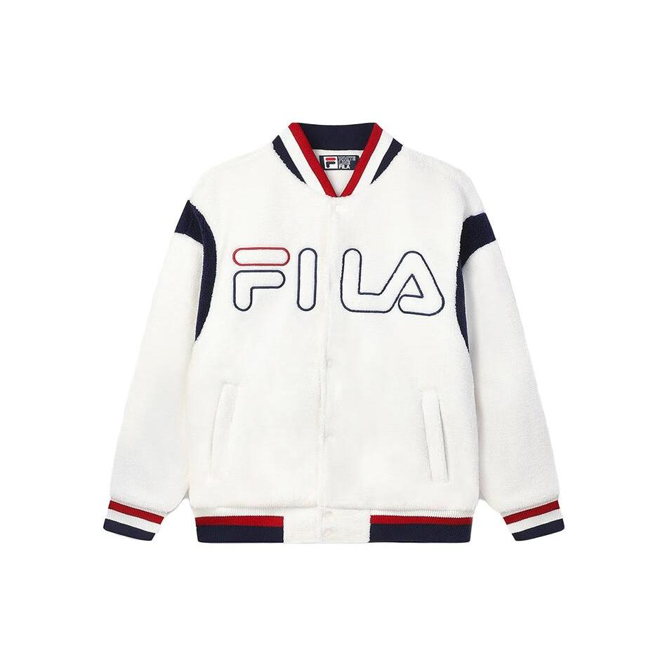 

New FILA Baseball Jacket Men s Fresh Ivory F11M349502F-IV 2XL